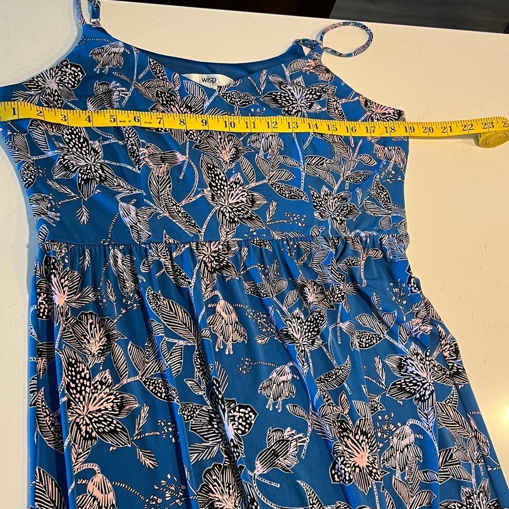WISP Maxi Dress Floral Blue, White, Pink, Black  Dress size 14 - Picture 10 of 11